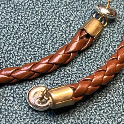 WOVEN LEATHER ARM OR LEG BAND