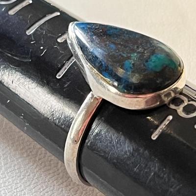 DEEP DARK TURQUOISE? TEAR DROP RING