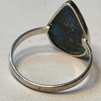 DEEP DARK TURQUOISE? TEAR DROP RING