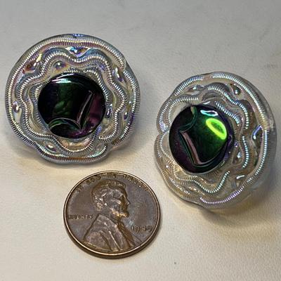 ARTSY GLASS MODERN SQUIGGLE EARRINGS