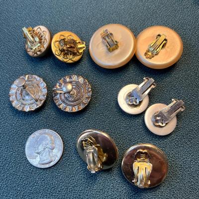GROUP OF 5 PAIR VINTAGE EARRINGS