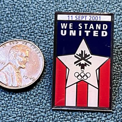 U.S. OLYMPICS PIN â€œWE STAND UNITEDâ€