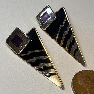 SIGNED LAUREL BURCH CONTEMPORARY STYLE EARRINGS