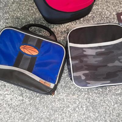 New backpack, Two lunch bags, and a Water cooler