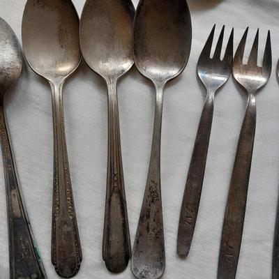 Large assortment of flatware Rogers & sons, Japan Airline, and more