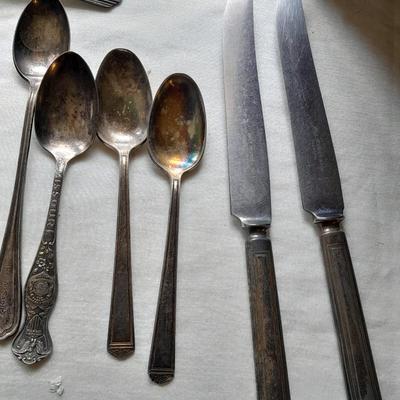Large assortment of flatware Rogers & sons, Japan Airline, and more