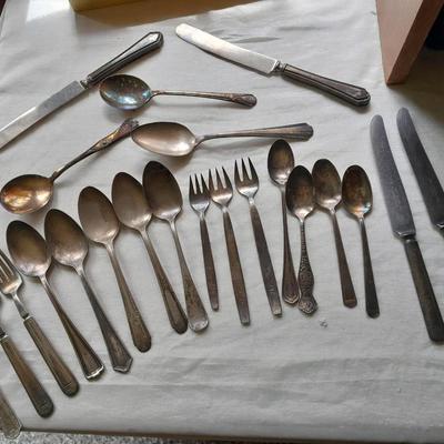 Large assortment of flatware Rogers & sons, Japan Airline, and more