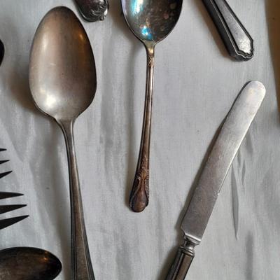 Large assortment of flatware Rogers & sons, Japan Airline, and more