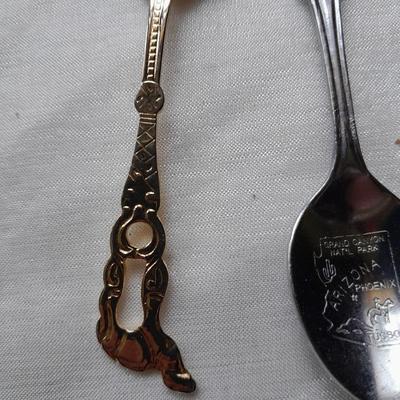 Collectable spoons Irish Fair, Tombstone Ca., Arizonia and more