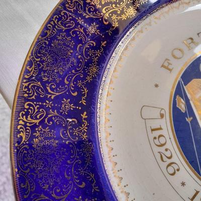 Imperial by Salem China Co. 23 Kt. Gold ovenproof Chinaware replacement pieces and a Royal Bavaria decorative plate
