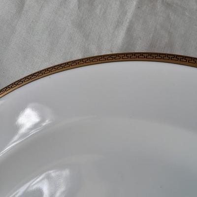 Imperial by Salem China Co. 23 Kt. Gold ovenproof Chinaware replacement pieces and a Royal Bavaria decorative plate