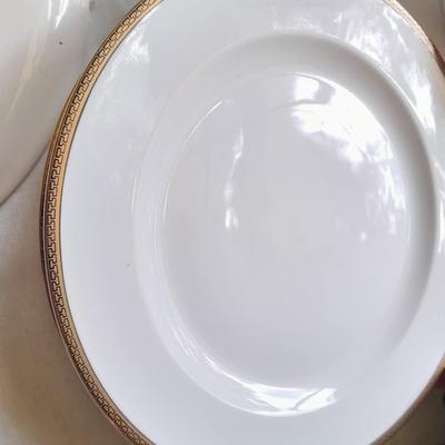 Imperial by Salem China Co. 23 Kt. Gold ovenproof Chinaware replacement pieces and a Royal Bavaria decorative plate