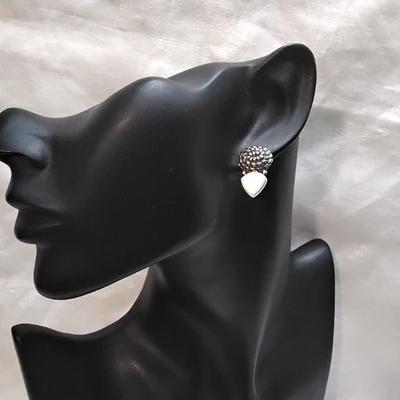 Vintage Mother of Pearl 925 Earrings