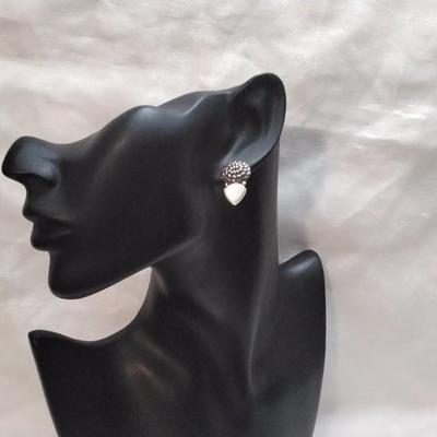 Vintage Mother of Pearl 925 Earrings