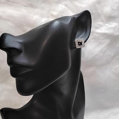 Onyx Stud 925 Earrings