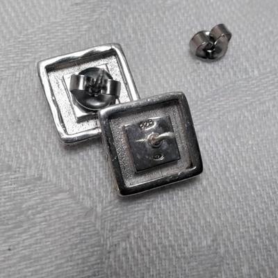 Onyx Stud 925 Earrings