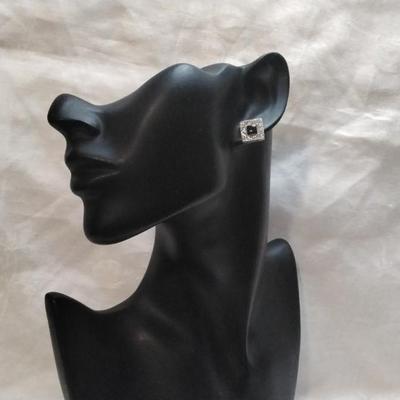 Onyx Stud 925 Earrings