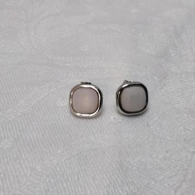Vintage Mother of Pearl 925 Stud Earrings