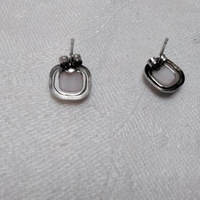 Vintage Mother of Pearl 925 Stud Earrings