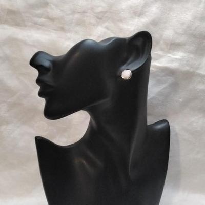 Vintage Mother of Pearl 925 Stud Earrings