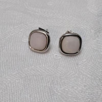 Vintage Mother of Pearl 925 Stud Earrings