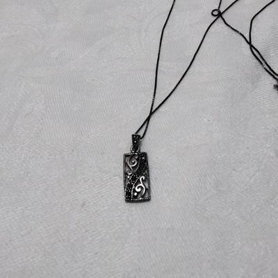 Antique Marcasite 18" 925 Necklace