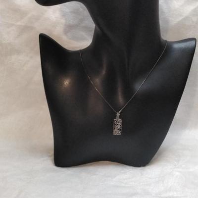 Antique Marcasite 18" 925 Necklace