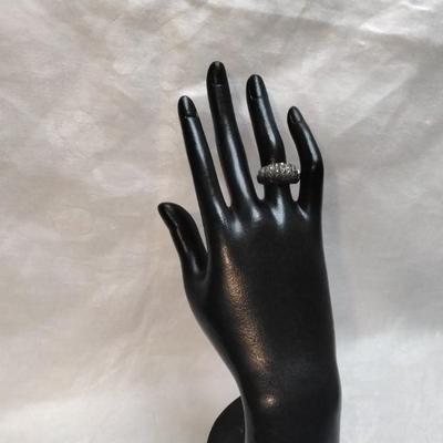 Antique Marcasite Black 925 Ring Size 6