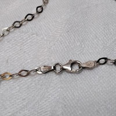 Heart Shaped Opal Mom on 19"  Italian 925 Necklace