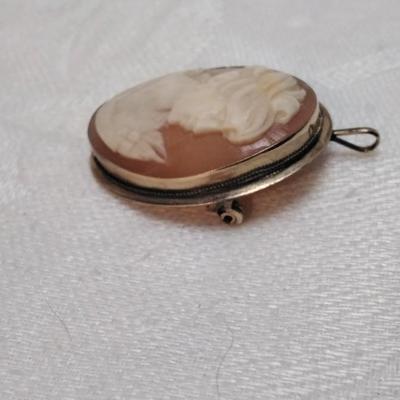 Antique 14K Cameo Brooch/Pendant