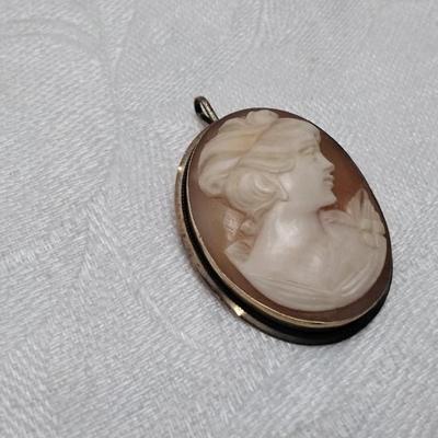 Antique 14K Cameo Brooch/Pendant