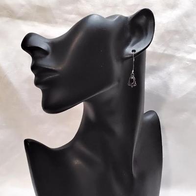 Vintage Onyx 925 Earrings