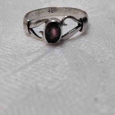 Rhodolite Garnet 925 Ring Size 7.5