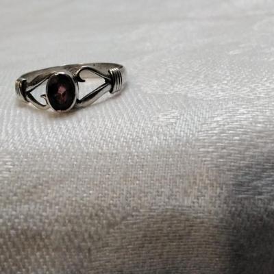 Rhodolite Garnet 925 Ring Size 7.5