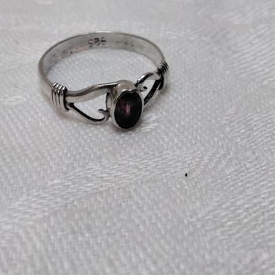 Rhodolite Garnet 925 Ring Size 7.5