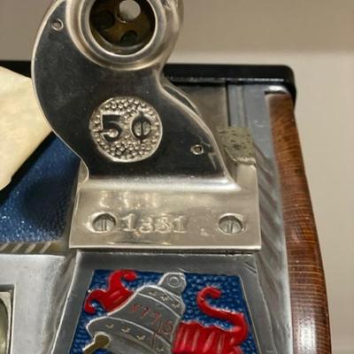5 Cent Mills/Pace Mfg. Co. Poinsettia Gooseneck Bell Slot Machine c1932