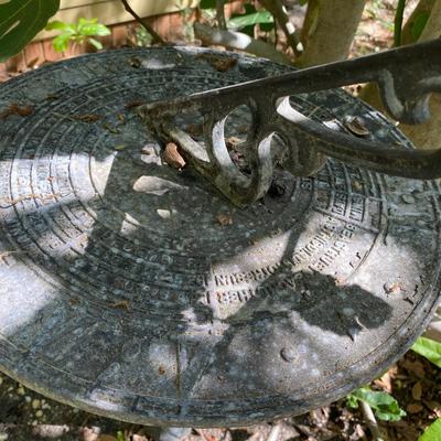 Vintage Metal Sun Dial
