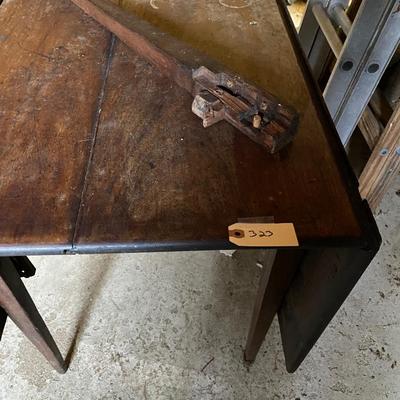Antique small space drop leaf table