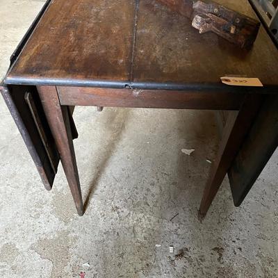 Antique small space drop leaf table