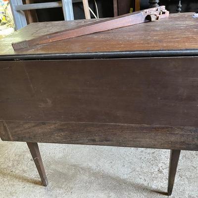 Antique small space drop leaf table