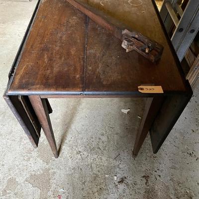 Antique small space drop leaf table