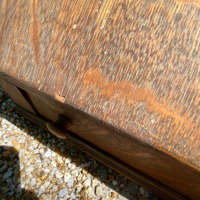Remnants of a drop leaf desk