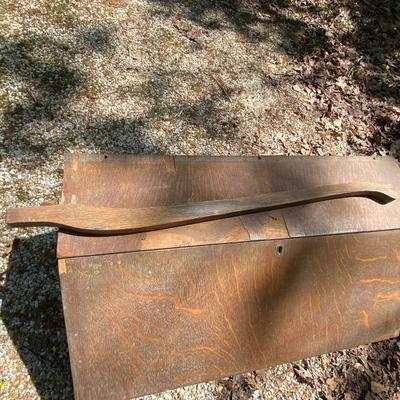 Remnants of a drop leaf desk