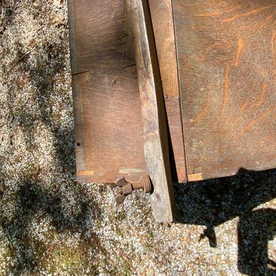 Remnants of a drop leaf desk