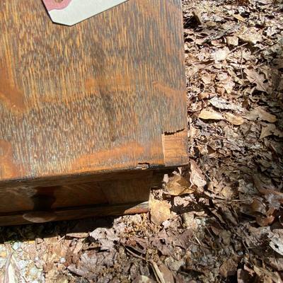 Remnants of a drop leaf desk