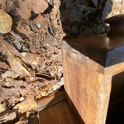 Remnants of a drop leaf desk