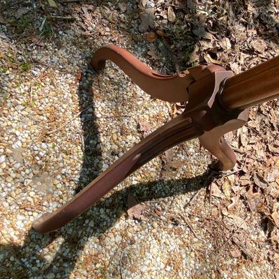 Cane Cut Clover leaf floor lamp table