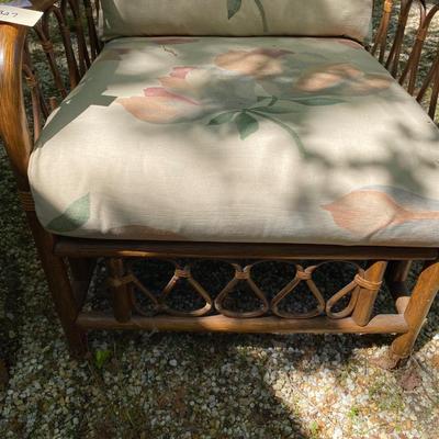 Pair of ratan accent chairs