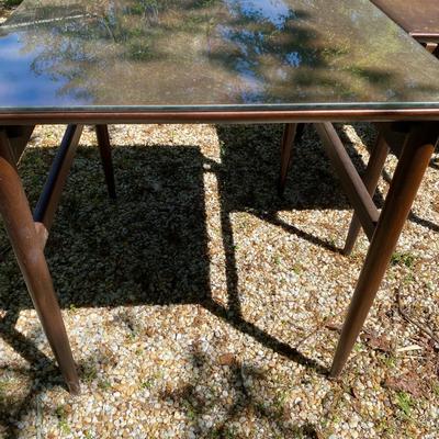 Mid-century modern Walnut Nesting Table Set