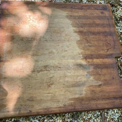 Butcher block wood section
